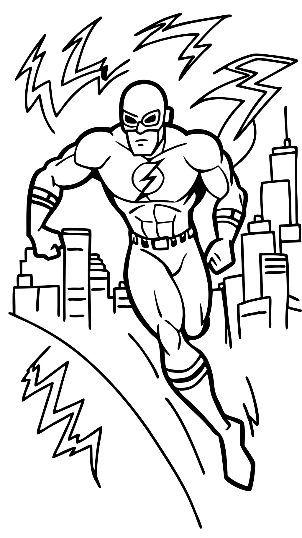 coloring pages the flash